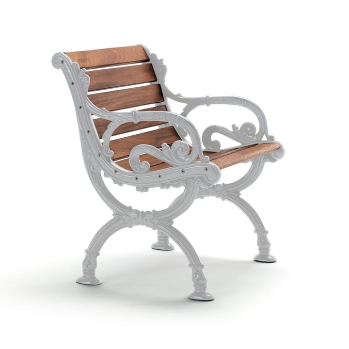 Fauteuil Byarum - Acajou, support en aluminium brut - Byarums bruk