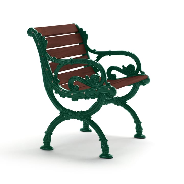 Fauteuil Byarum - Pin brun lasure, support vert - Byarums bruk