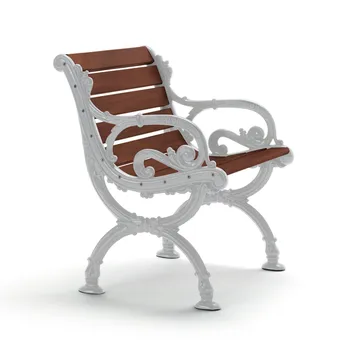 Fauteuil Byarum - Pin lasuré brun, structure en aluminium brut - Byarums bruk