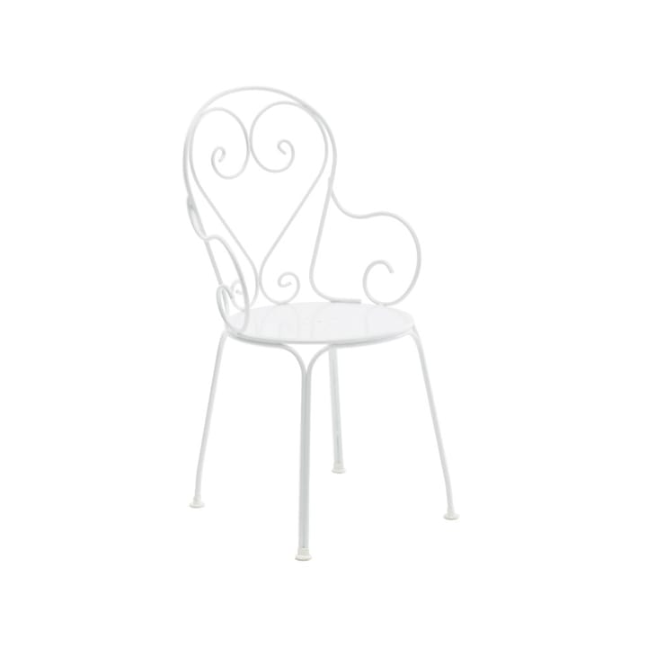 Fauteuil Classic No.1 - Blanc, assise en tôle - Byarums bruk