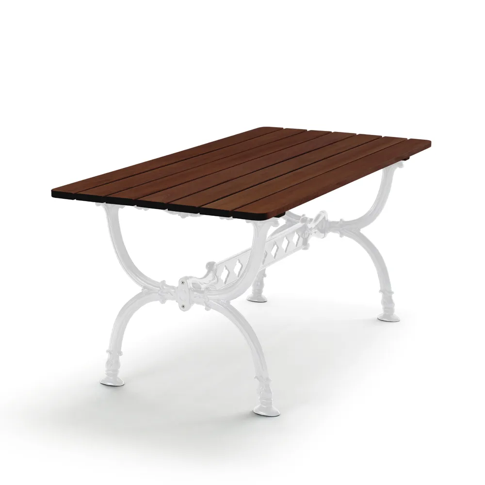 Table Byarum 142x72 cm, Pin brun lasure, support blanc Byarums bruk