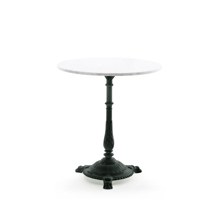 Table de café Classic - Marbre blanc, support noir - Byarums bruk