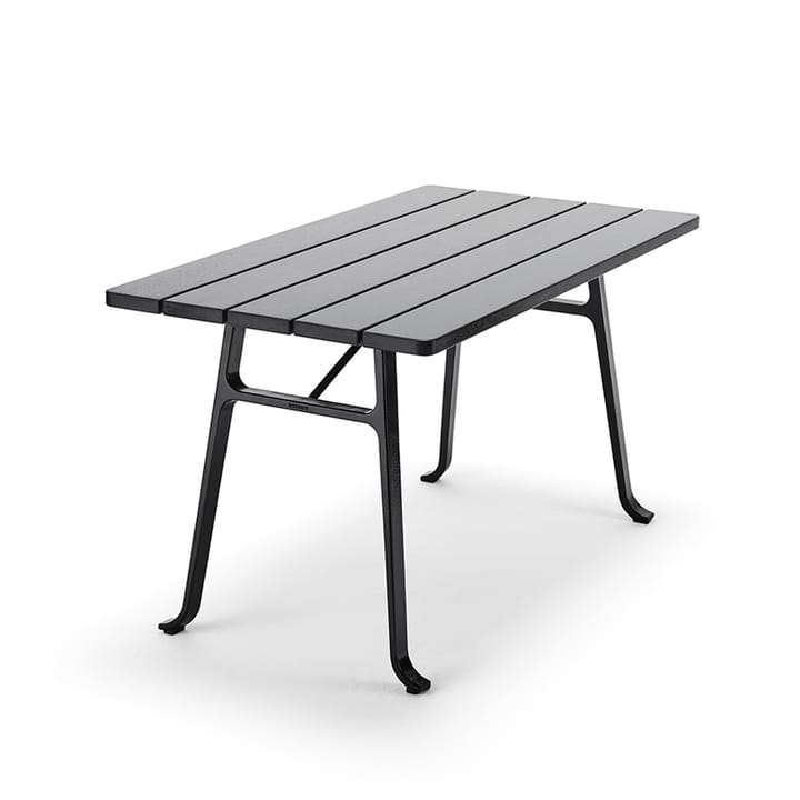 Table Seriff - Lasure acajou noir, support noir - Byarums bruk