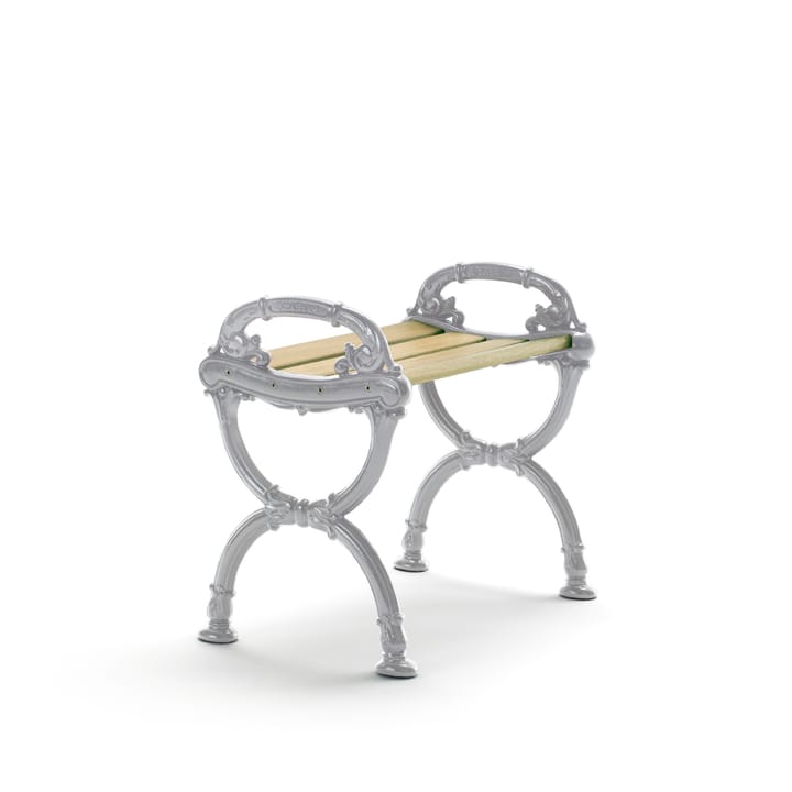 Tabouret Byarum - Imprégnation de pin, structure en aluminium brut - Byarums bruk