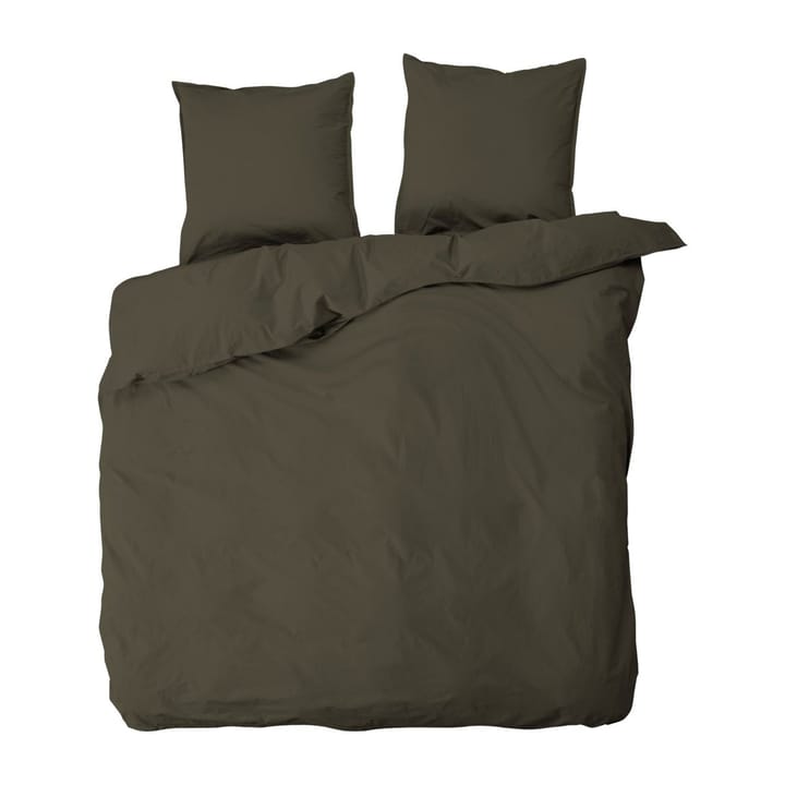 Housse de couette et taie d'oreiller Ingrid 220x220 cm - Bark - ByNORD