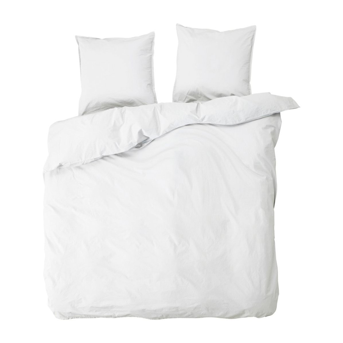 byNORD Housse de couette et taie d'oreiller Ingrid 220x220 cm Snow