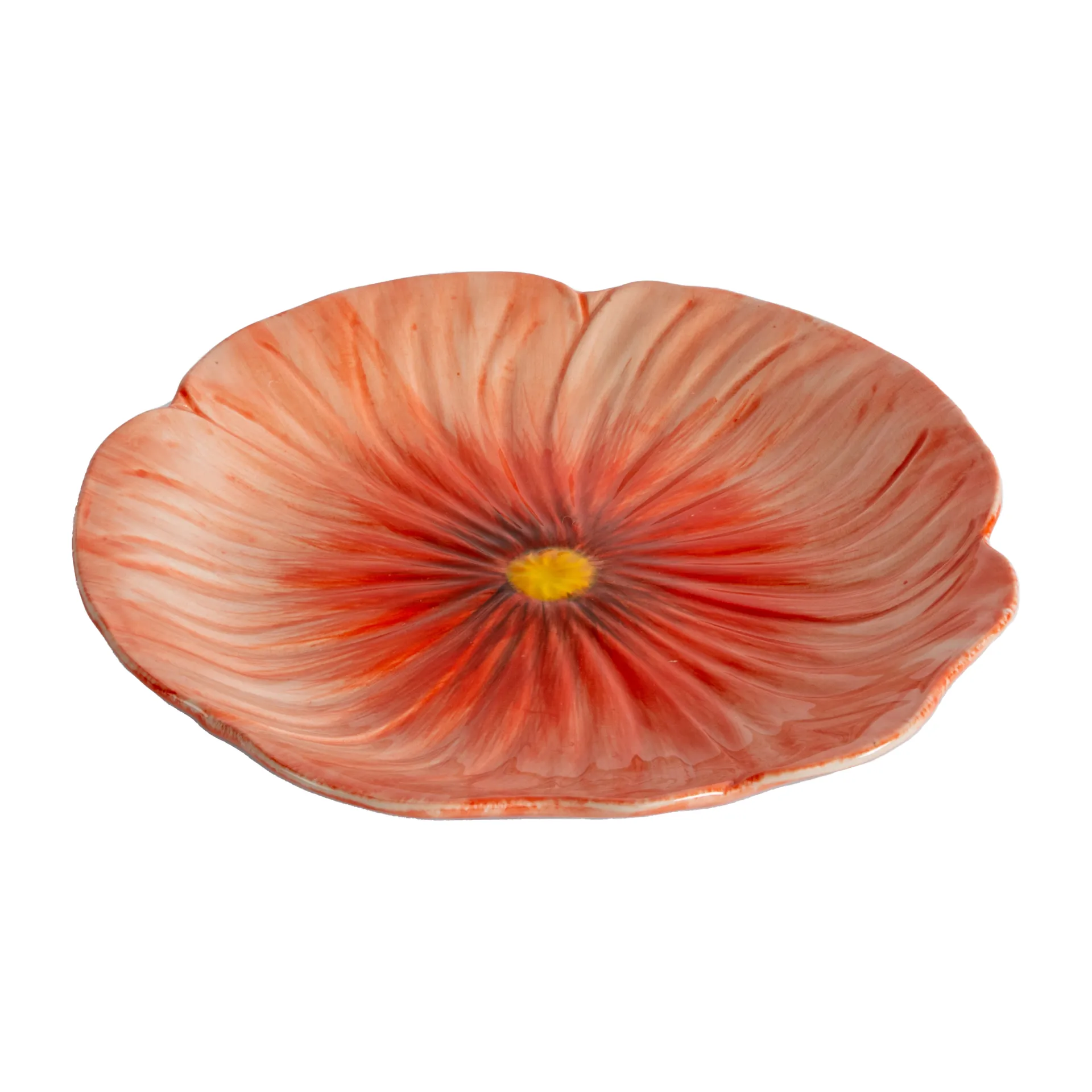 Assiette à dessert Poppy 20,5x21 cm, Rouge Byon
