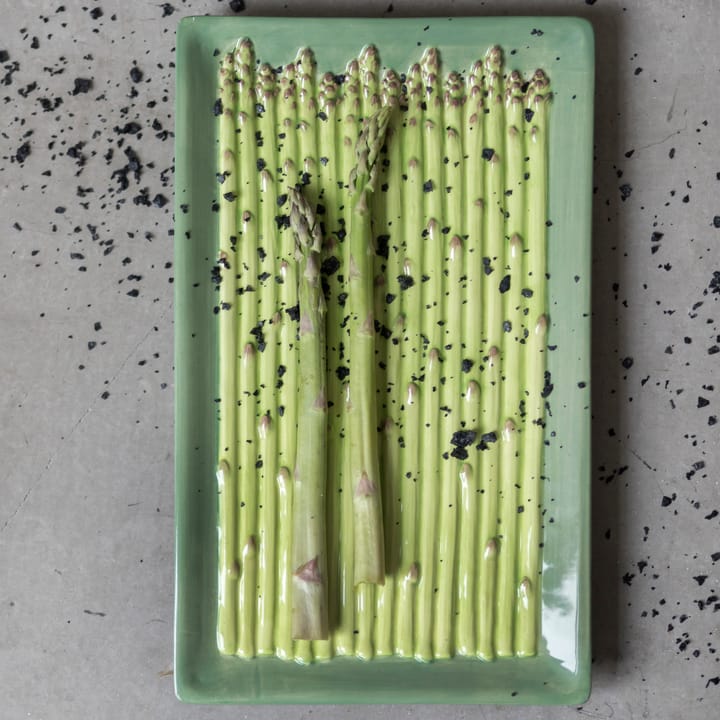 Assiette Asparagus 28 x 17 cm - Vert - Byon
