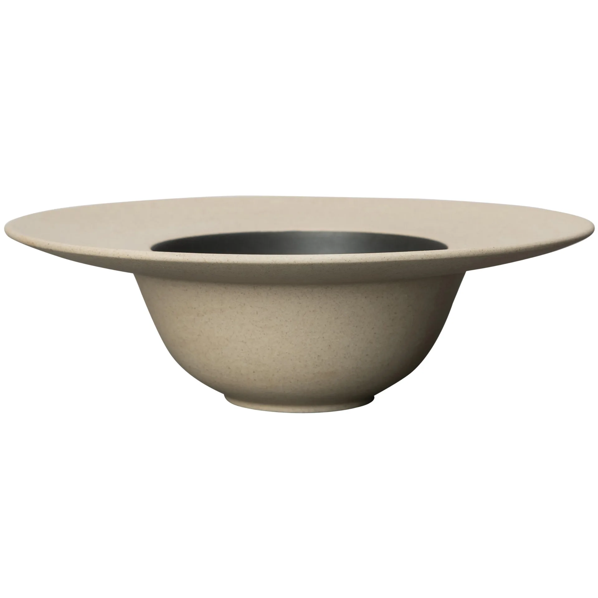 Assiette creuse Fumiko, Beige-noir Byon