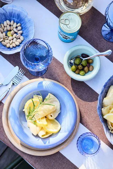 Assiette creuse Porto - Bleu clair, Ø22 cm - Byon