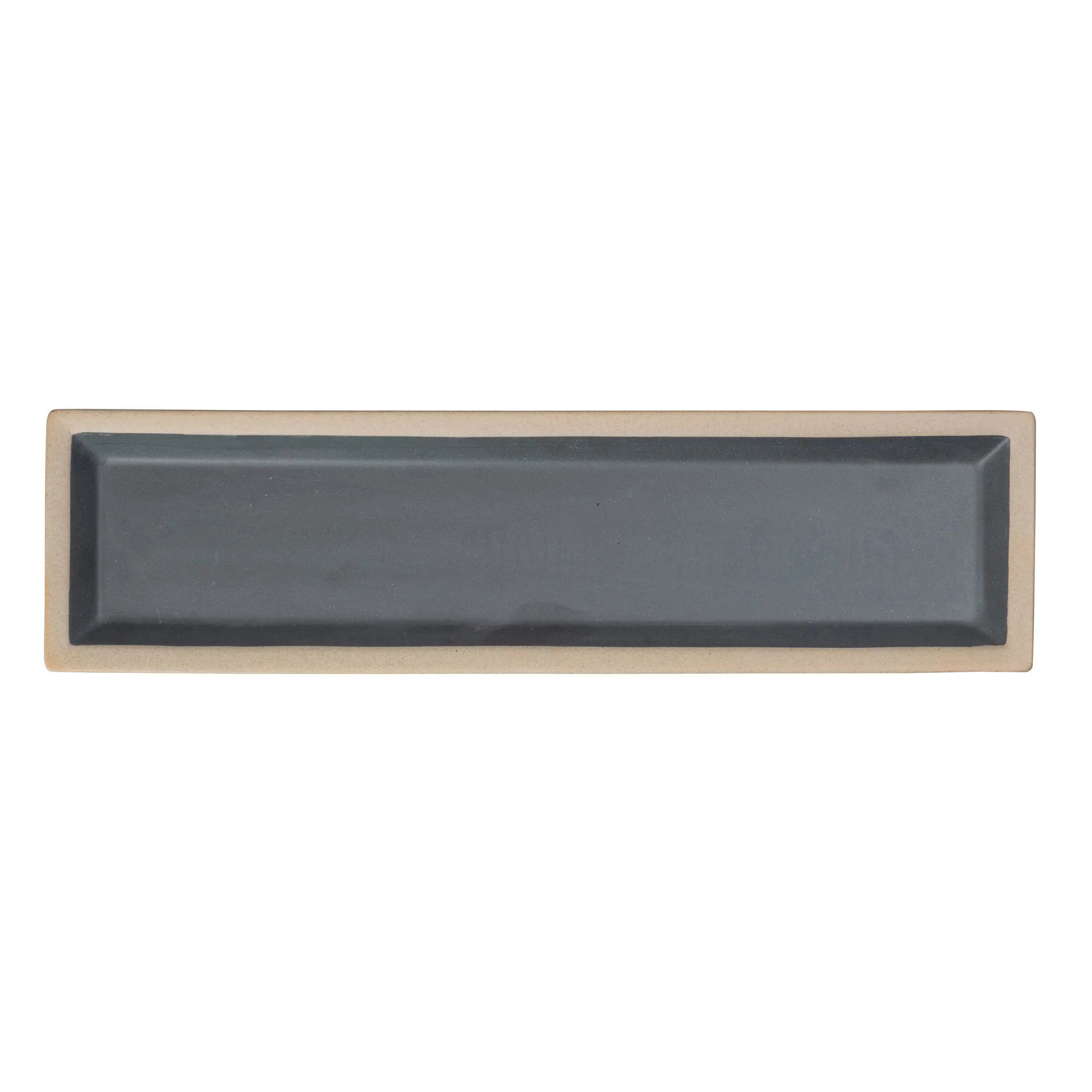 Assiette Fumiko 11,5 x 43cm, Beige-noir Byon