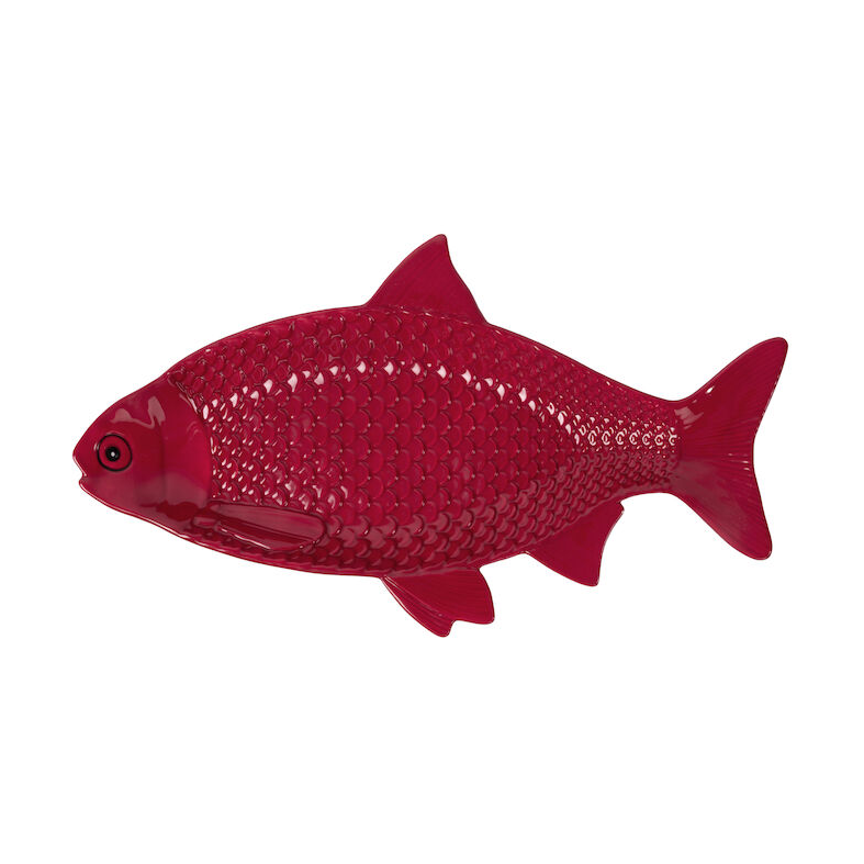 Byon Assiette Kai 21x36 cm Bordeaux | Design Scandinave | Assiettes plates | Rouge