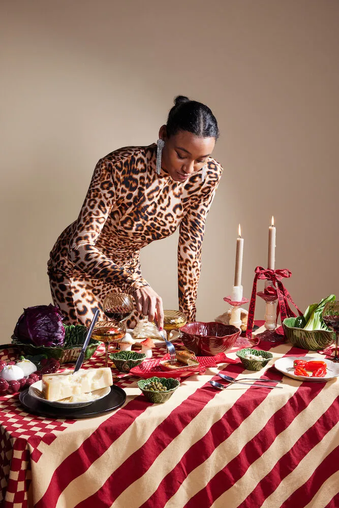 Assiette Kai 21x36 cm, Bordeaux Byon