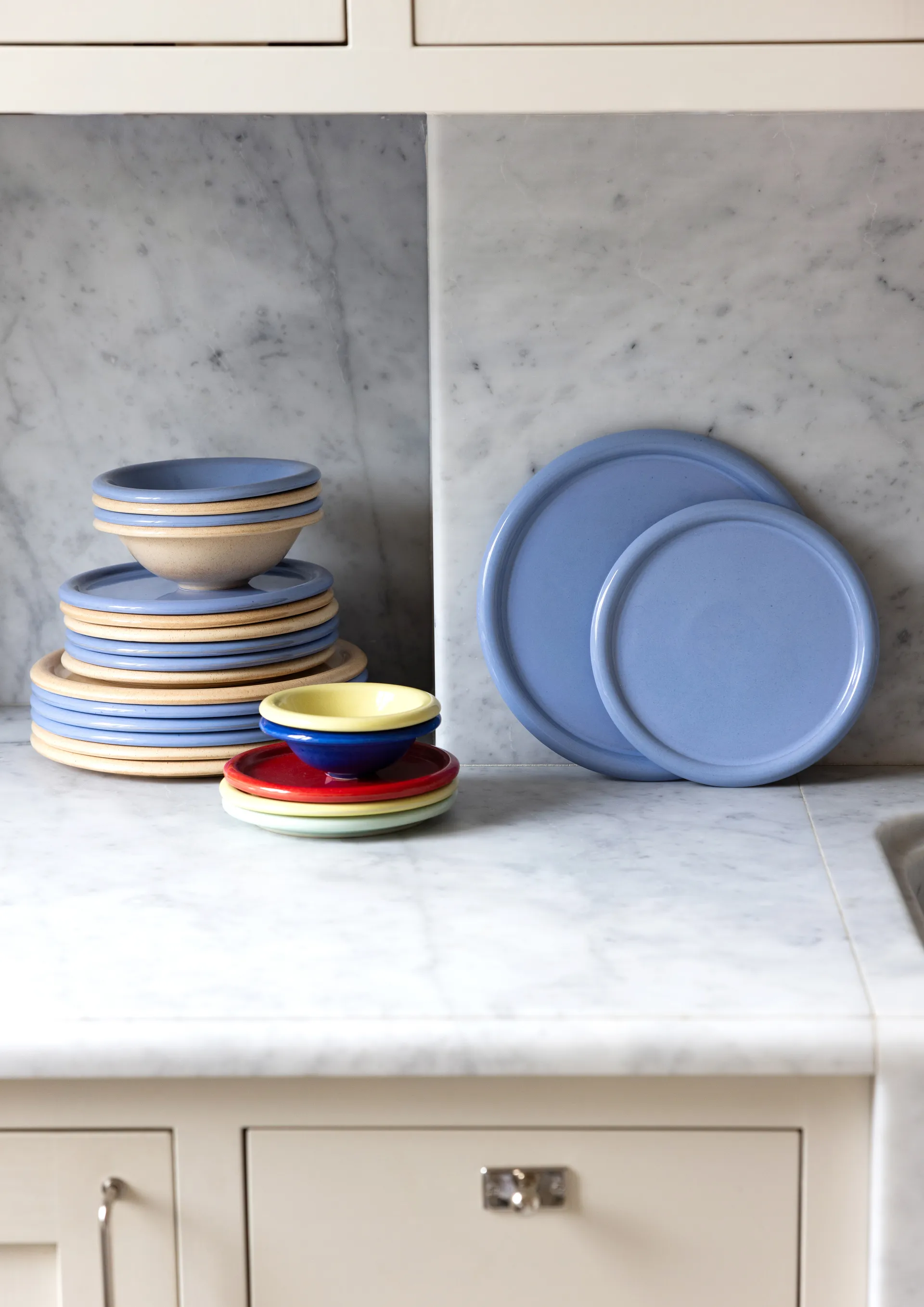 Assiette Porto Ø26,5 cm, Bleu clair Byon