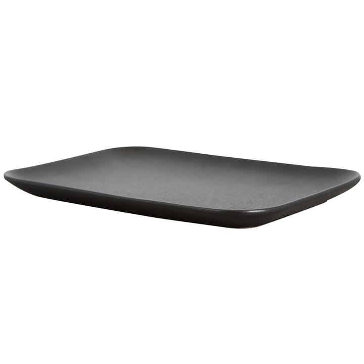 Assiette rectangulaire Raw Black - Noir - Byon