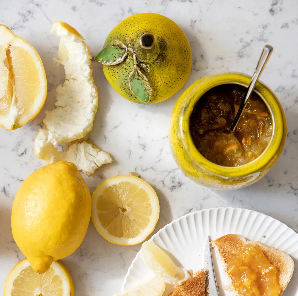 Bol avec couvercle Lemon jam 15,5 cm, Jaune Byon