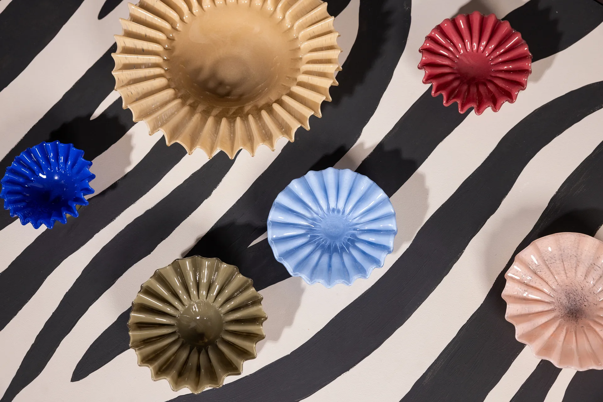 Bol Lori M Ø 18 cm, Vert-beige Byon