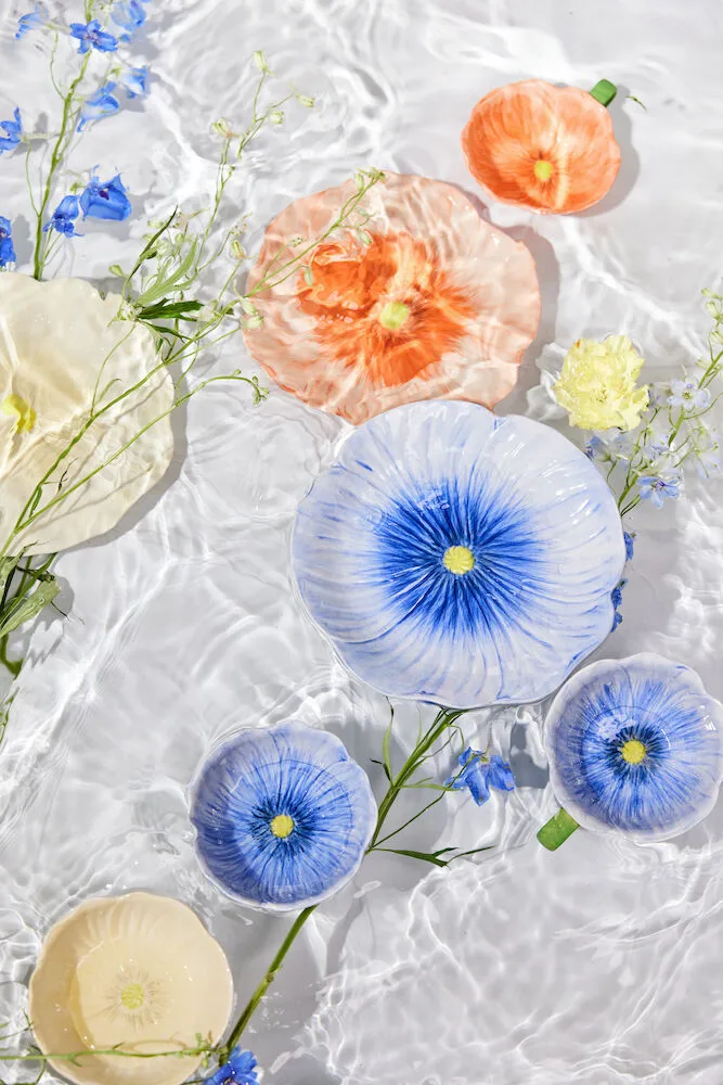 Bol Poppy, Bleu, Ø11 cm Byon