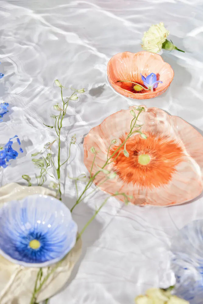 Bol Poppy, Bleu, Ø11 cm Byon