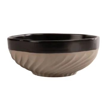 Bol Swirl Ø11 cm - Noir-beige - Byon