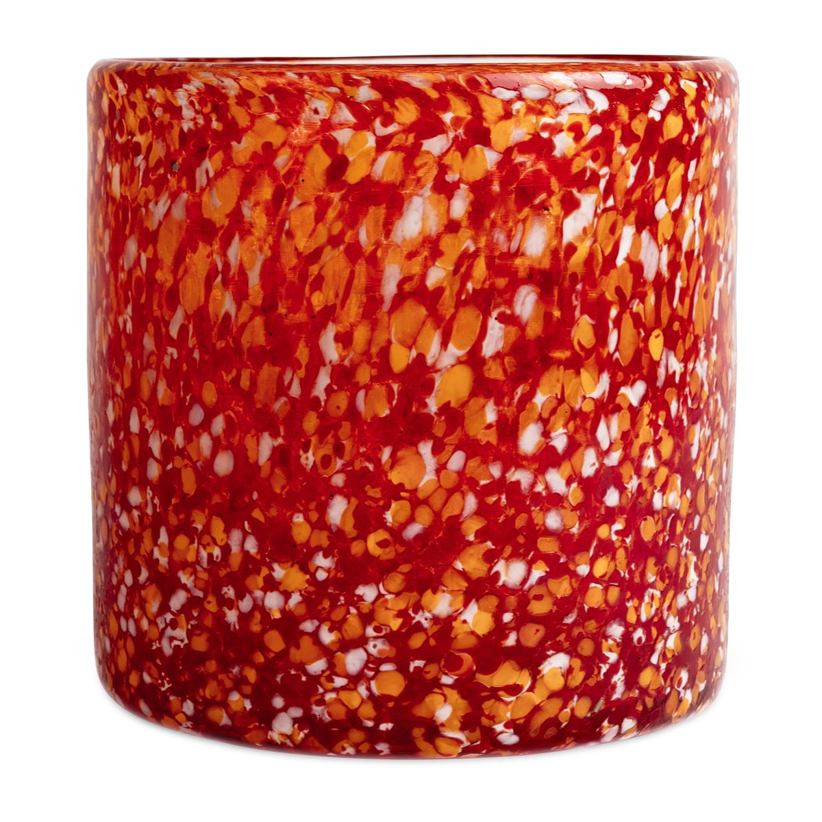 Byon Bougeoir Calore M o15 cm Rouge-orange | Design Scandinave | Photophores | Rouge