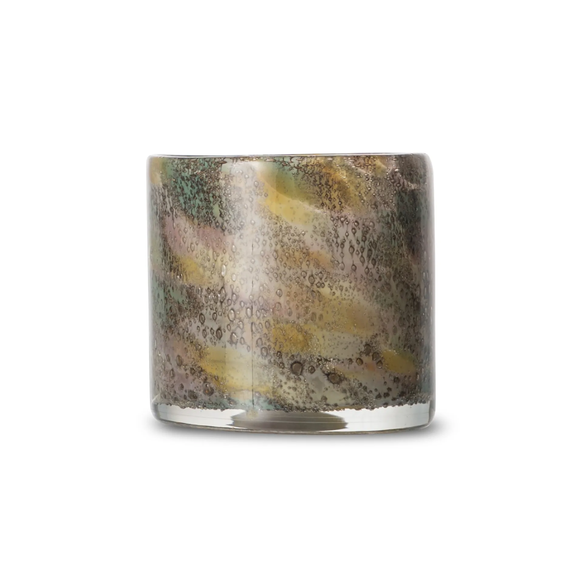 Bougeoir Calore XS Ø10 cm, Multi (yellow-green-pink) Byon