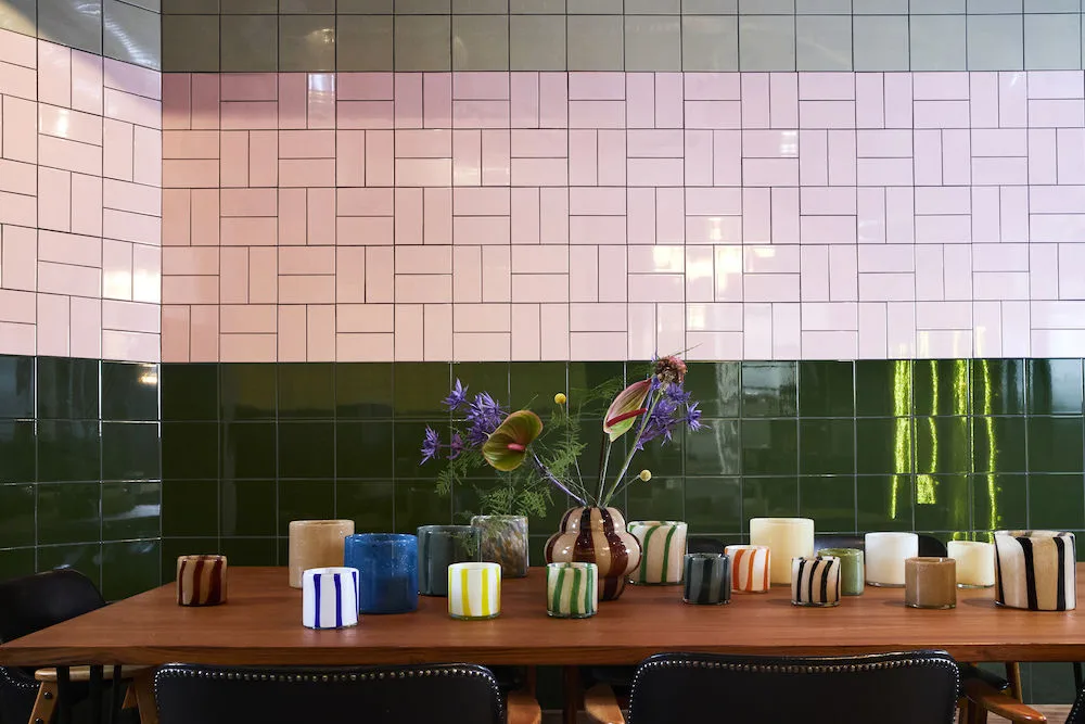 Bougeoir Calore XS Ø10 cm, Orange-white Byon