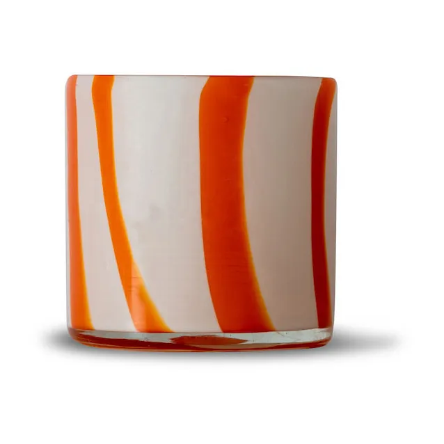 Bougeoir Calore XS Ø10 cm, Orange-white Byon