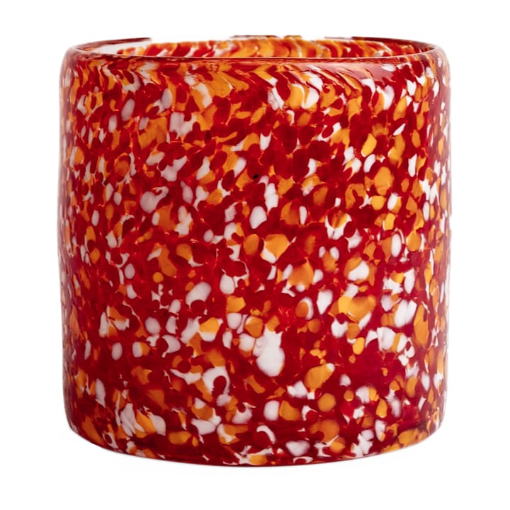 Bougeoir Calore XS Ø10 cm - Rouge-orange - Byon