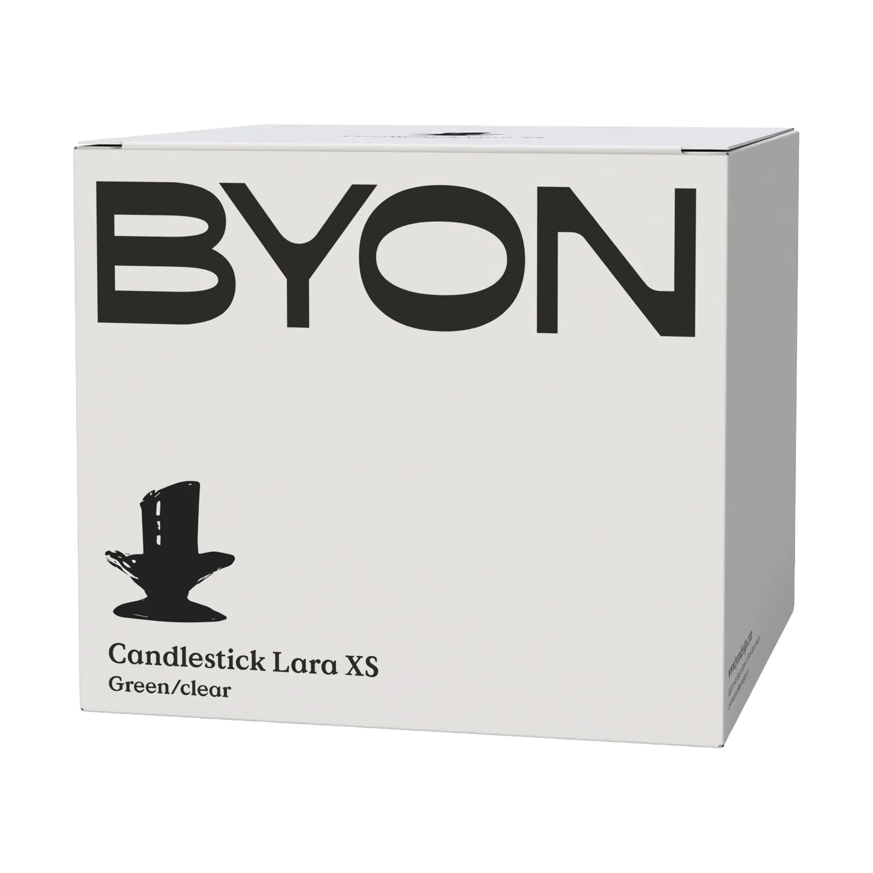 Bougeoir Lara XS 9 cm, Orange-brun Byon