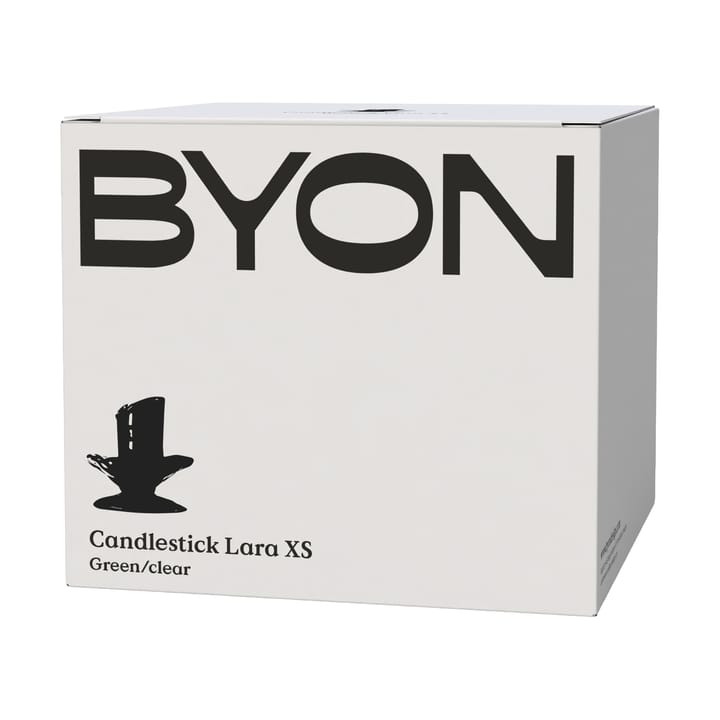 Bougeoir Lara XS 9 cm, Vert-clair Byon