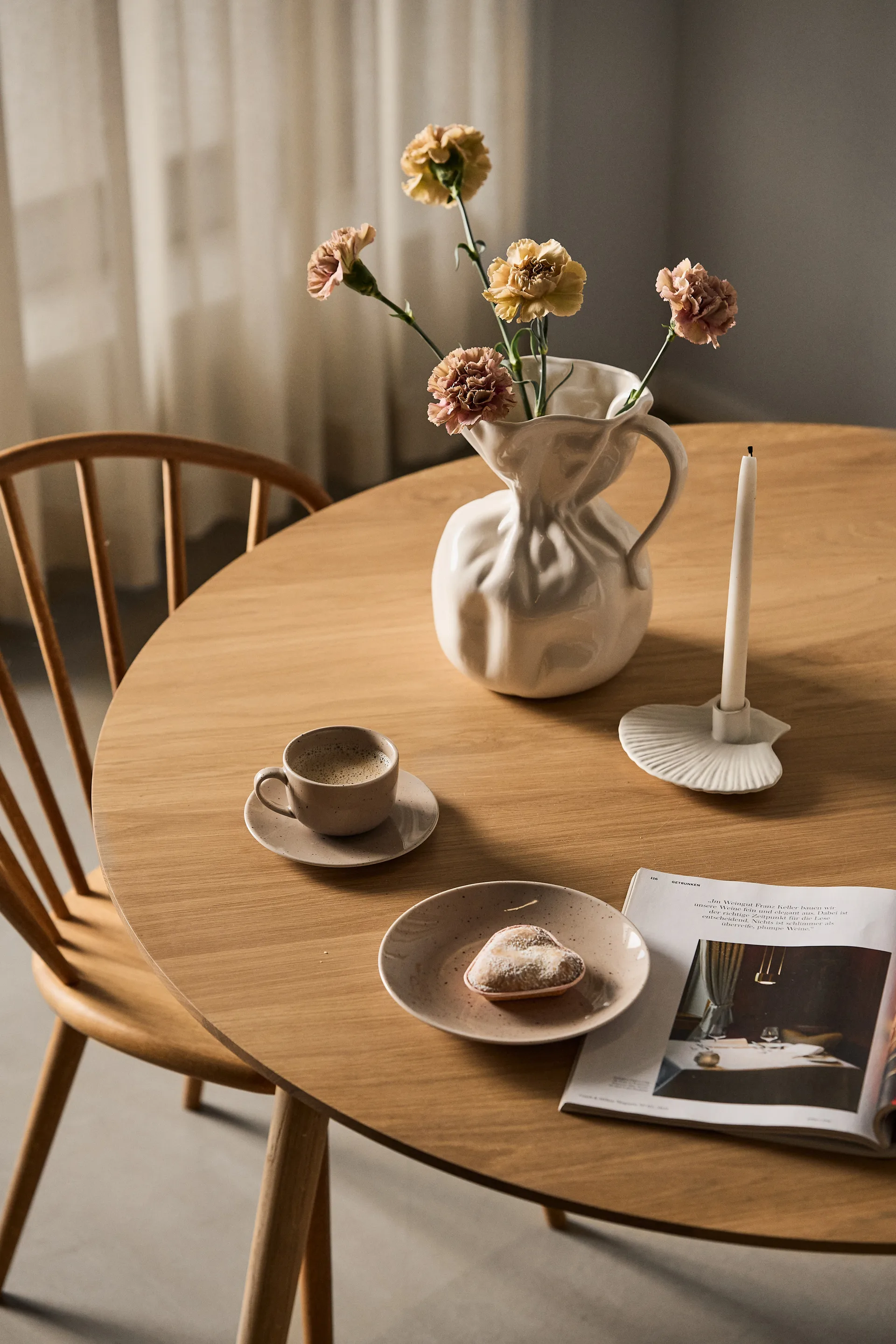 Bougeoir Shell 15,5cm, White Byon