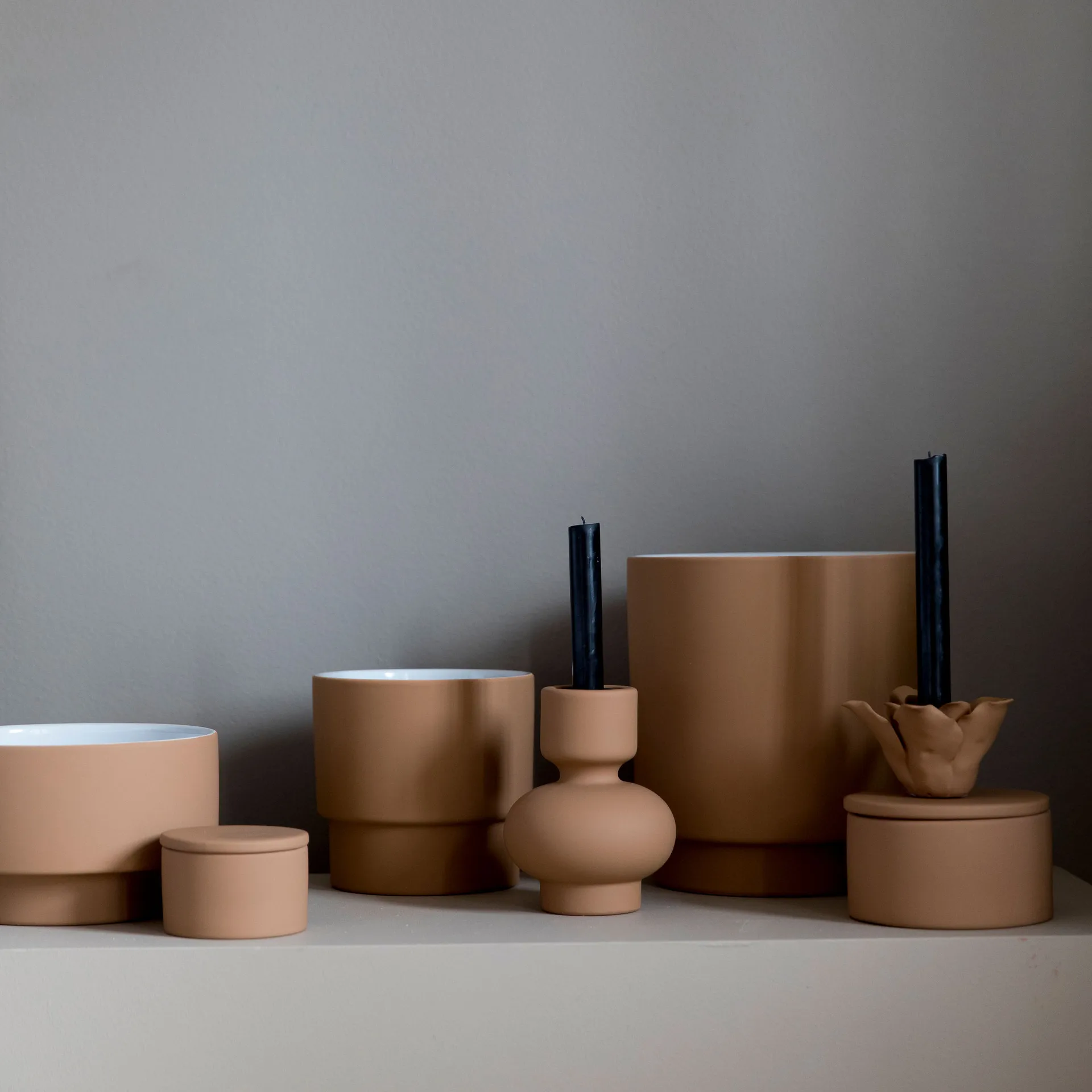 Bougeoir Sienna 16cm, Terracotta (marron) Byon