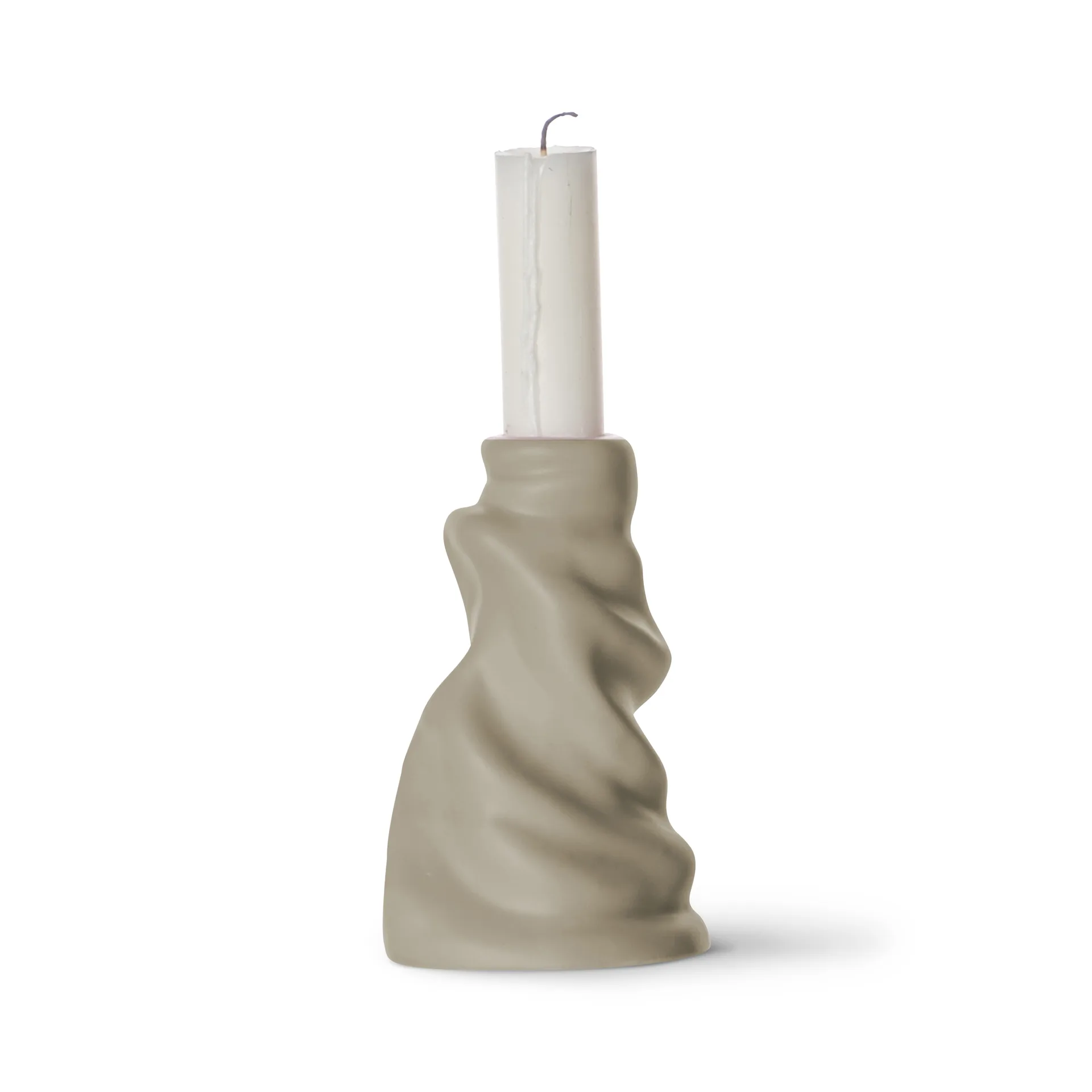 Bougeoir Soft ice cream 10 cm, Beige Byon