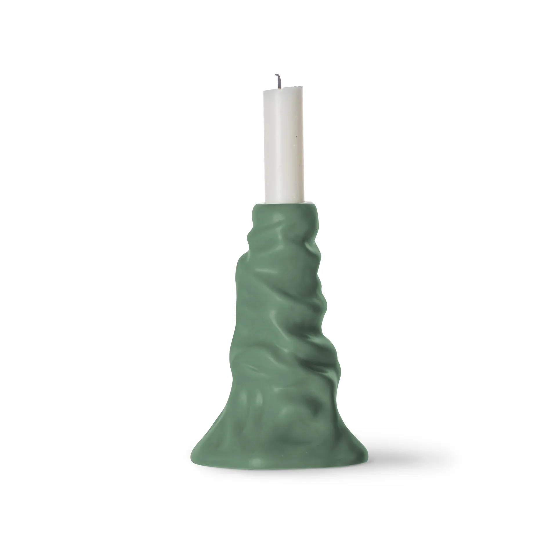 Bougeoir Soft ice cream 7,5 cm, Vert Byon