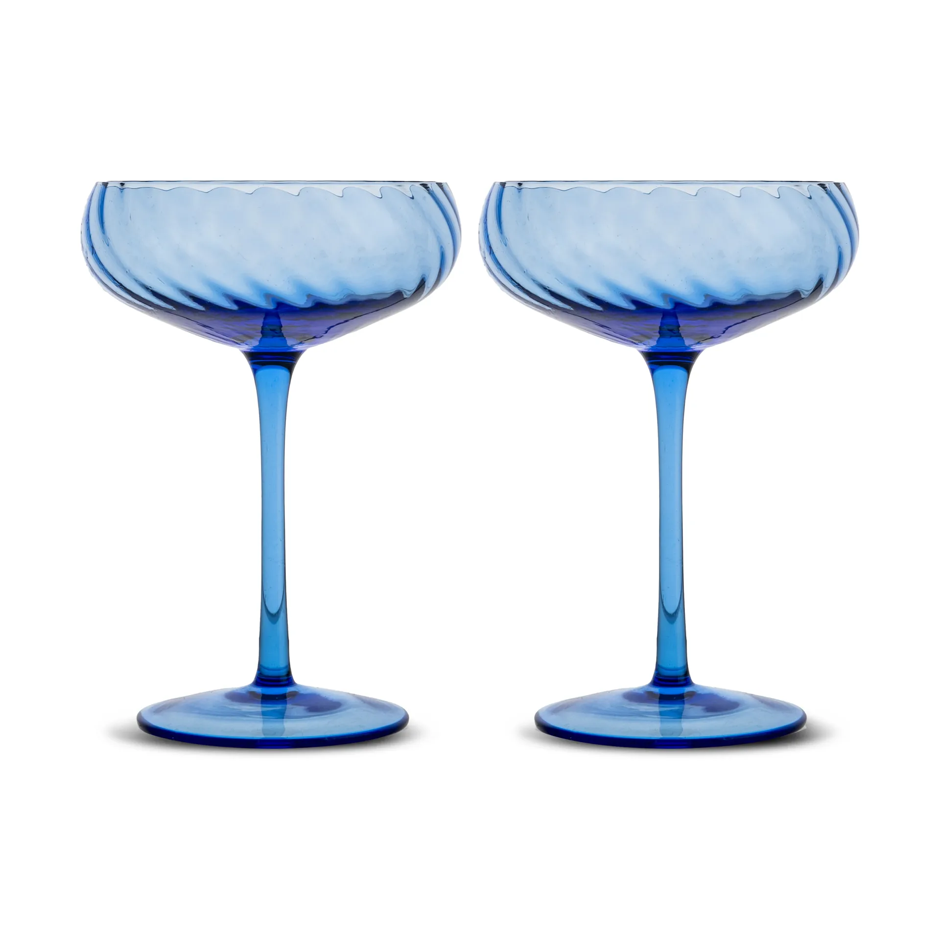 Coupe à champagne Opacity 30 cl lot de 2, Bleu Byon