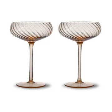 Coupe à champagne Opacity 30 cl lot de 2 - Pêche - Byon