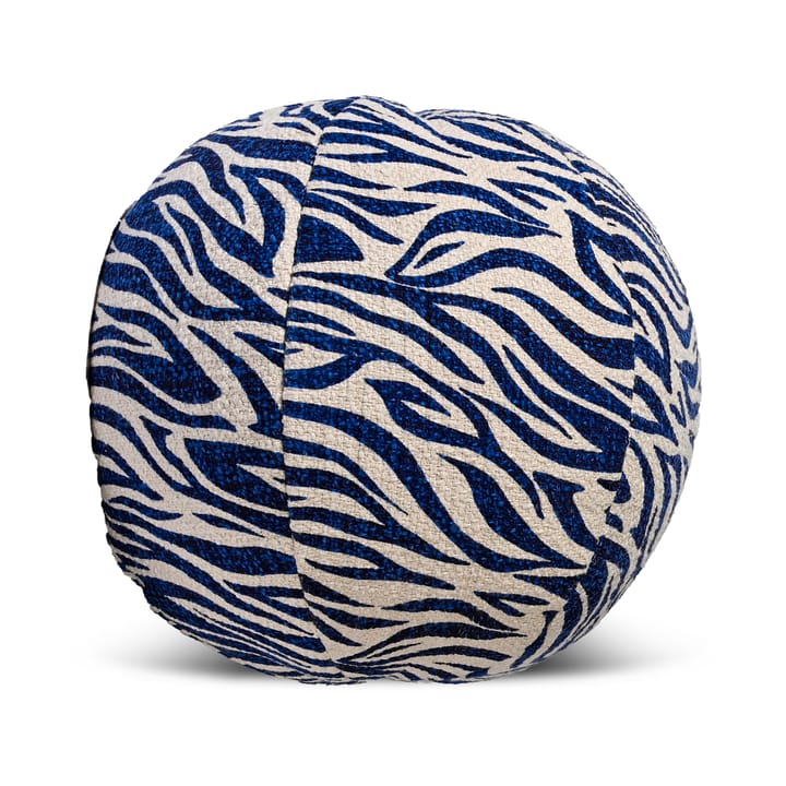 Coussin Anima Ø35 cm - Zebra-bleu - Byon