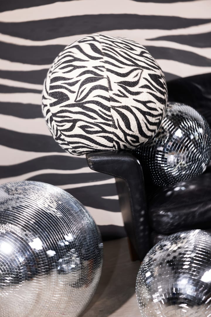 Coussin Anima Ø35 cm, Zebra-noir Byon