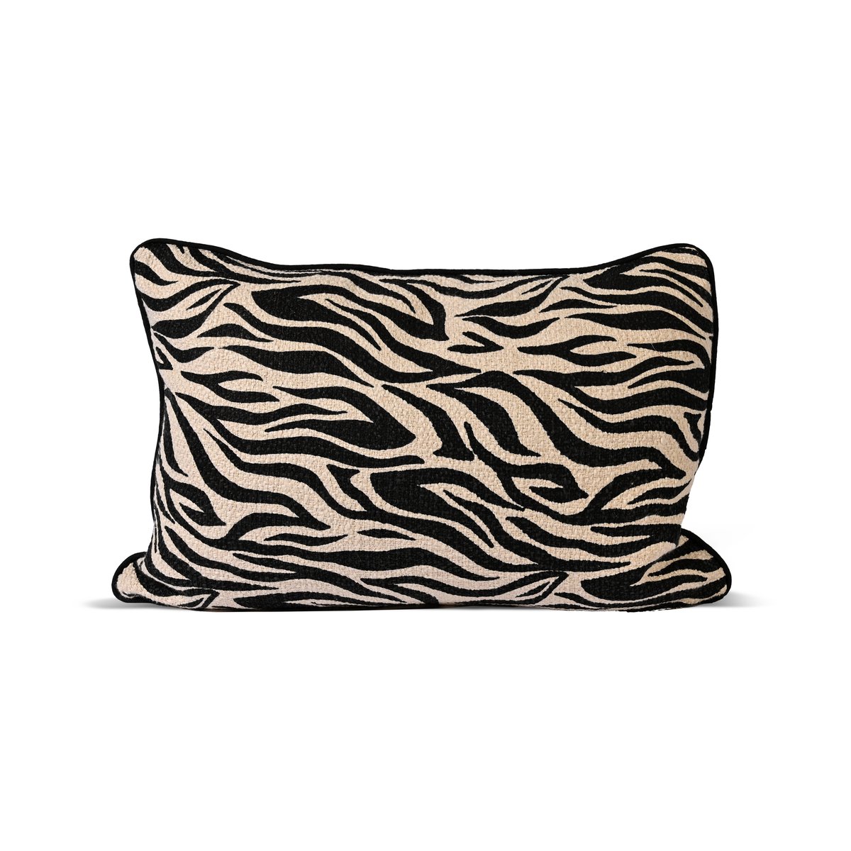 Byon Coussin Anima L 40x60 cm Zebra-noir | Design Scandinave | Coussins | Noir