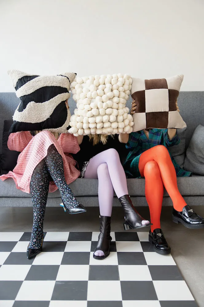 Coussin Fluffy 50x50 cm, Black-beige Byon