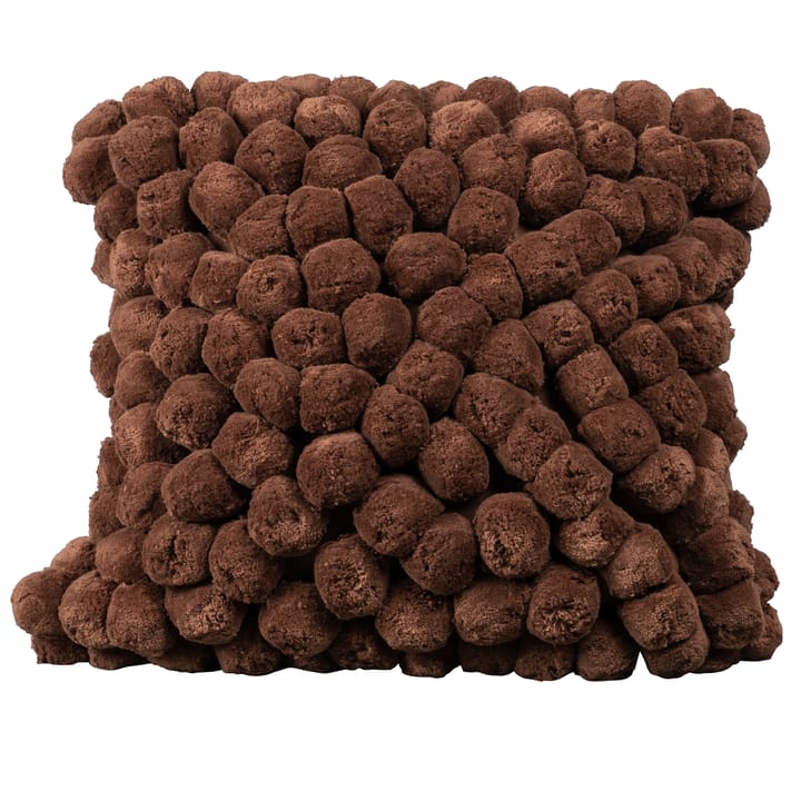 Coussin Pom Pom 45x45cm - Marron - Byon