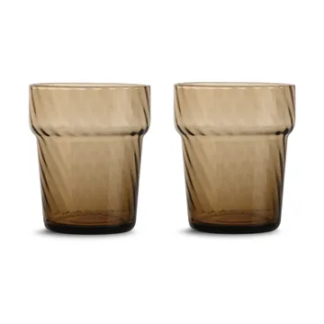 Gobelet Opacity 30 cl lot de 2 - Marron - Byon