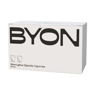 Gobelet Opacity 30 cl lot de 2 - Marron - Byon