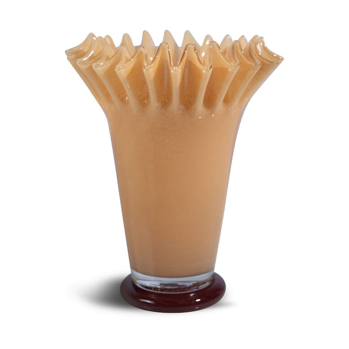 Lori vase 28 cm - Jaune-bordeaux - Byon