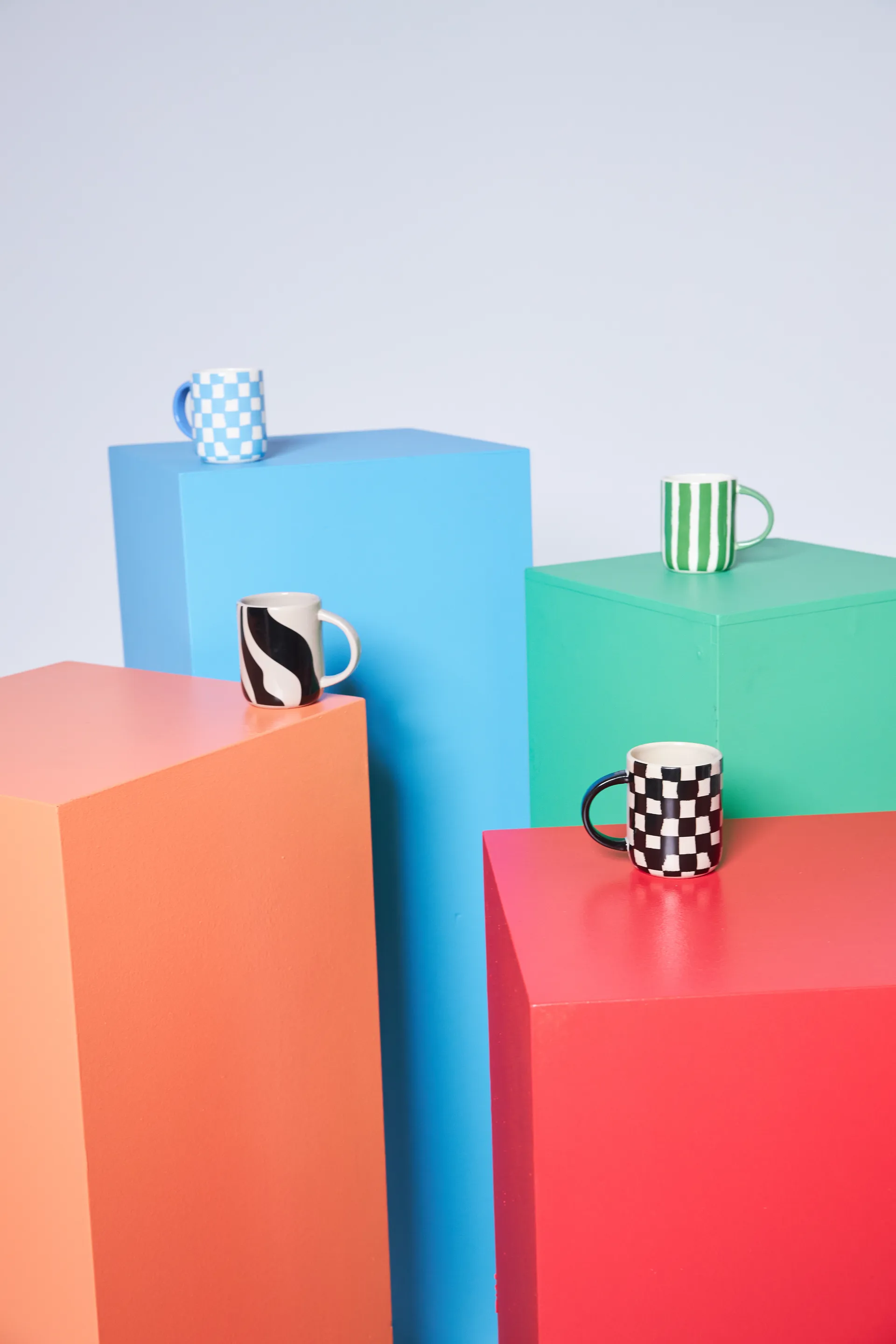 Mug Liz zébré 28 cl, Beige-noir Byon