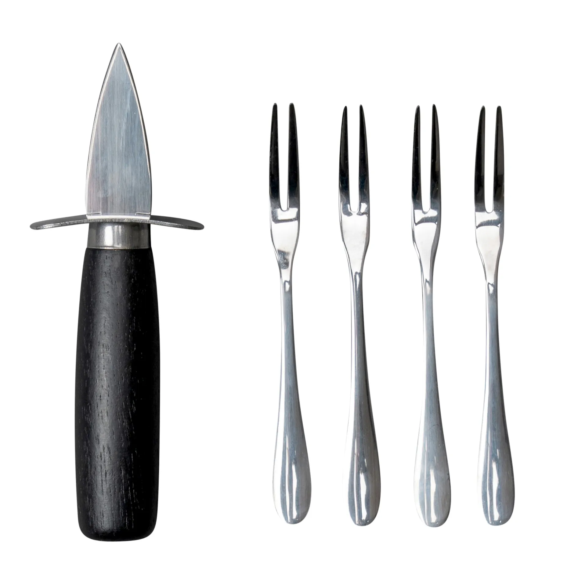 Ostrica oyster Set, Noir-argent Byon