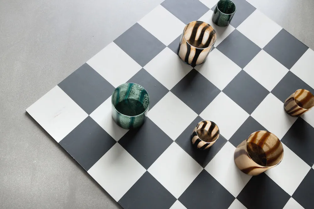 Photophore Calore XS Ø10 cm, Black-beige Byon