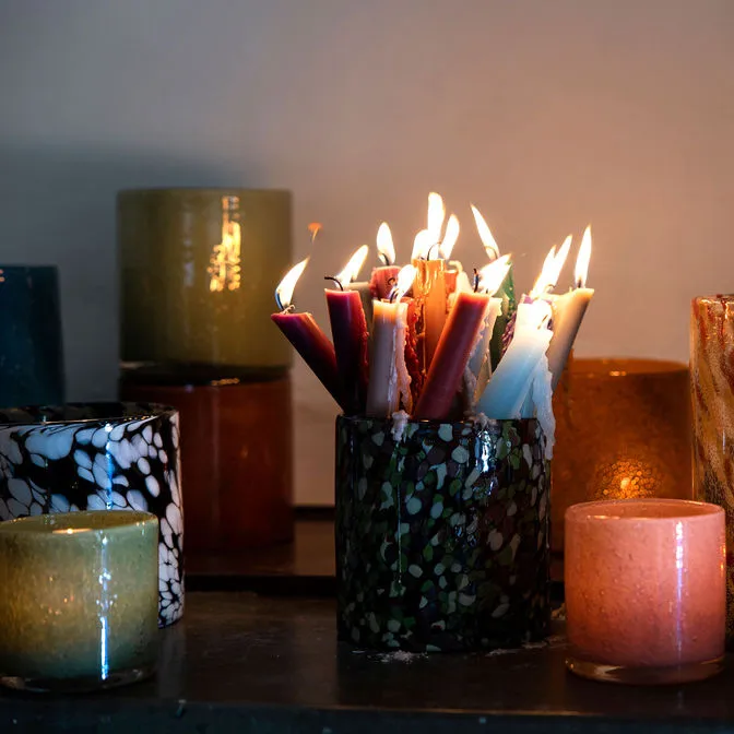 Photophore-Vase Calore M Ø15cm, Green Byon