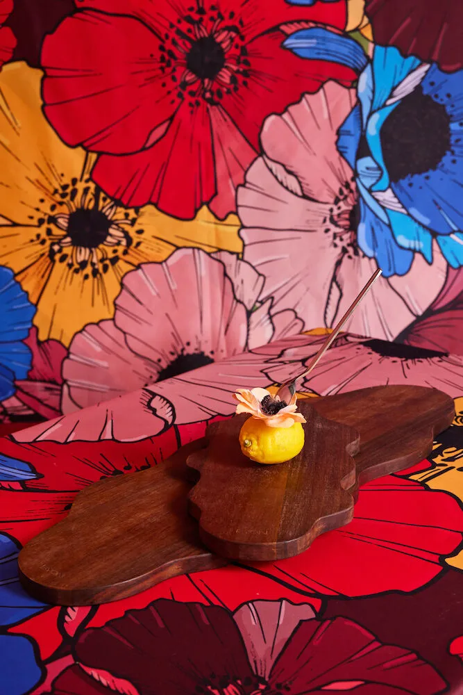 Planche à découper Flowy 25x70 cm, Acacia Byon